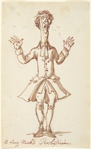 Prezbiterianin o długiej szyi autorstwa Thomas Rowlandson