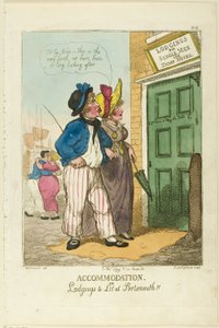Zakwaterowanie lub kwatery do wynajęcia Portsmouth autorstwa Thomas Rowlandson