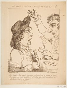 Podziw ze zdziwieniem Le Brun Travested, czyli karykatury namiętności, 21 stycznia 1800 r. autorstwa Thomas Rowlandson