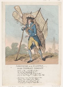 Aerostation out at Elbows lub The Traveller Aeronaut, 5 września 1785., 5 września 1785. autorstwa Thomas Rowlandson