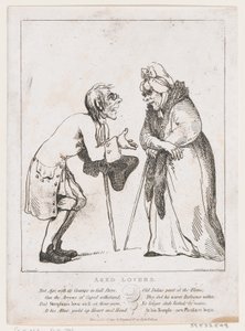 Aged Lovers, 2 stycznia 1797 r., 2 stycznia 1797 r. autorstwa Thomas Rowlandson