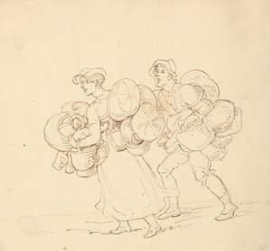 Rysunek z albumu autorstwa Thomas Rowlandson