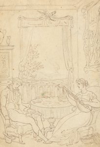 Rysunek z albumu autorstwa Thomas Rowlandson