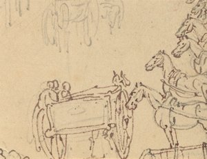 Rysunek z albumu autorstwa Thomas Rowlandson