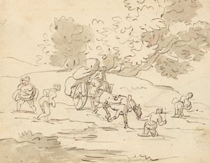 Rysunek z albumu autorstwa Thomas Rowlandson