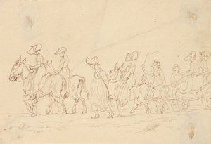 Rysunek z albumu autorstwa Thomas Rowlandson