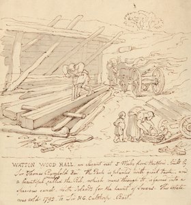 Rysunek z albumu autorstwa Thomas Rowlandson