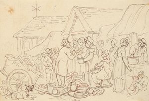 Rysunek z albumu autorstwa Thomas Rowlandson