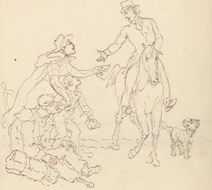 Rysunek z albumu autorstwa Thomas Rowlandson