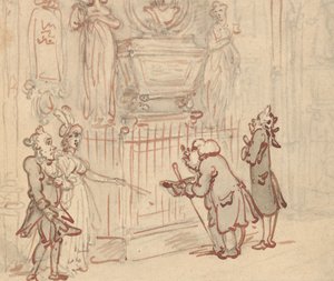 Rysunek z albumu autorstwa Thomas Rowlandson