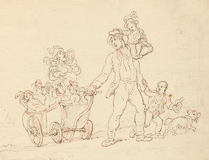 Rysunek z albumu autorstwa Thomas Rowlandson