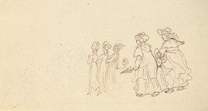 Rysunek z albumu autorstwa Thomas Rowlandson