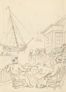 Rysunek z albumu autorstwa Thomas Rowlandson