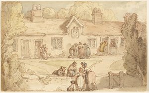 Dom Jałmużny w Tottenham autorstwa Thomas Rowlandson