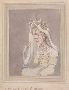 Stara kokietka wyprzedziła swój rynek autorstwa Thomas Rowlandson