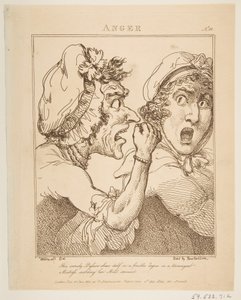 Gniew, 21 stycznia 1800. autorstwa Thomas Rowlandson