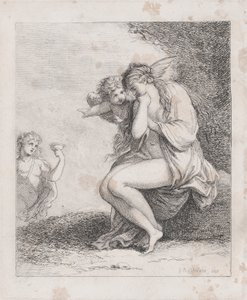 Ariadna na Naxos Podszedł Bachus, ca. 1790 r., ok. 1790 r. 1790. autorstwa Thomas Rowlandson