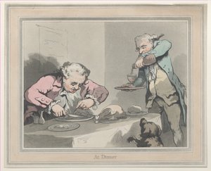 Na Kolacji, 1790., 1790. autorstwa Thomas Rowlandson