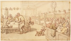 W staroangielskiej jadłodajni autorstwa Thomas Rowlandson
