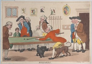 Bilard, 1 marca 1803., 1 marca 1803. autorstwa Thomas Rowlandson
