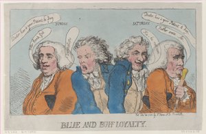 Blue and Buff Loyalty, 31 grudnia 1788., 31 grudnia 1788. autorstwa Thomas Rowlandson