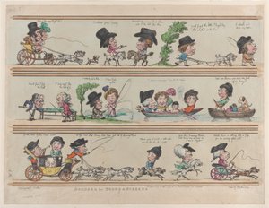 Borders for Rooms & Screens, Plate 7, 10 maja 1799., 10 maja 1799. autorstwa Thomas Rowlandson