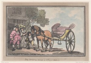 Chłopiec przynoszący obywatelski program nauczania, 1 sierpnia 1787 r., 1 sierpnia 1787 r. autorstwa Thomas Rowlandson