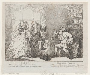 Bozzy i Madame Piozzi Frontispiece, Bozzy i Piozzi autorstwa Petera Pindara, 1780-86., 1780-86. autorstwa Thomas Rowlandson