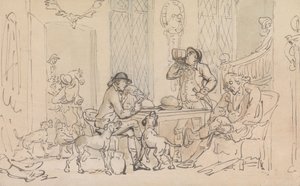 Śniadanie przed polowaniem autorstwa Thomas Rowlandson