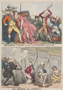 Wsparcie Britannii czy klęska spiskowców – Szpital dla umysłowo chorych autorstwa Thomas Rowlandson