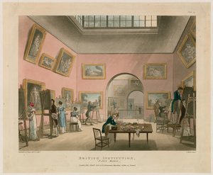 Instytucja brytyjska, Pall Mall autorstwa Thomas Rowlandson