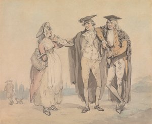 Bucks z pierwszej głowy autorstwa Thomas Rowlandson
