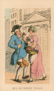 Kup moje słodkie róże (kolorowy grawer) autorstwa Thomas Rowlandson