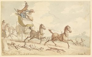 Kapitan roztrwonienia Bang Up to the Mark autorstwa Thomas Rowlandson