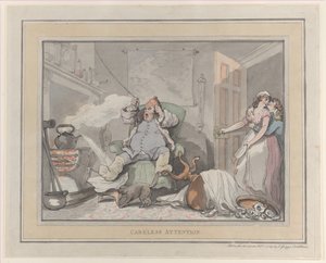 Careless Attention, 1 lutego 1789., 1 lutego 1789. autorstwa Thomas Rowlandson
