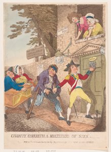 Miłosierdzie zakrywa wiele grzechów, 27 listopada 1781, 27 listopada 1781. autorstwa Thomas Rowlandson