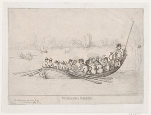 Chelsea Reach, 1799., 1799. autorstwa Thomas Rowlandson