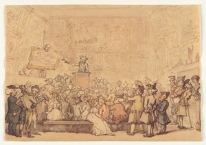 Sala aukcyjna Christie’s, Pall Mall autorstwa Thomas Rowlandson