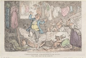 Christopher Crabtree w Suds: Drogi, drogi, co może być, 1807., 1807. autorstwa Thomas Rowlandson