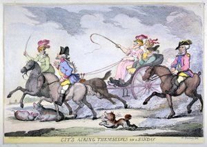 „City wietrzą się w niedzielę, 1809 r.” autorstwa Thomas Rowlandson