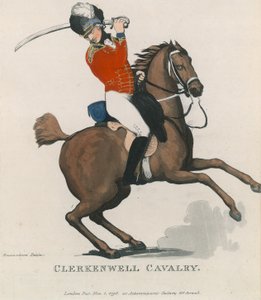 Kawaleria Clerkenwell autorstwa Thomas Rowlandson