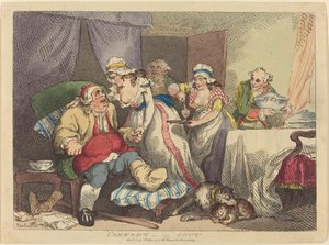Komfort w dnie moczanowej autorstwa Thomas Rowlandson
