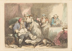 Komfort w dnie moczanowej autorstwa Thomas Rowlandson