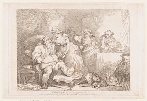 Komfort przy dnie moczanowej autorstwa Thomas Rowlandson