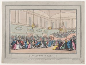 Comforts of Bath, płyta 10, 6 stycznia 1798., 6 stycznia 1798. autorstwa Thomas Rowlandson