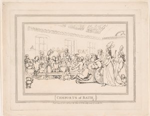 „Comforts of Bath”, tablica 11 autorstwa Thomas Rowlandson