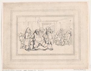 „Comforts of Bath”, rycina nr 1 autorstwa Thomas Rowlandson