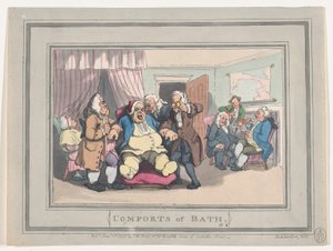 Comforts of Bath, płyta 1, 6 stycznia 1798 r., 6 stycznia 1798 r. autorstwa Thomas Rowlandson