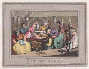 Comforts of Bath, płyta 4, 6 stycznia 1798 r., 6 stycznia 1798 r. autorstwa Thomas Rowlandson
