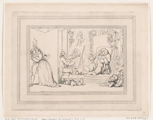 „Comforts of Bath”, tablica 6 autorstwa Thomas Rowlandson